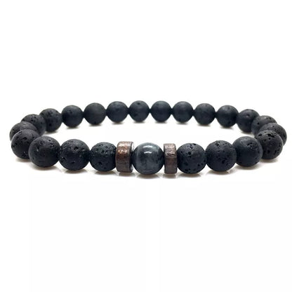 Men Bracelet Natural Moonstone Bead Tibetan Buddha Bracelet Chakra Lava Stone Diffuser Bracelets Men Jewelry