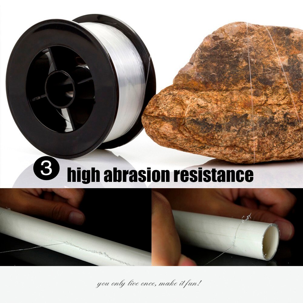 200m Fluorocarbon Coating Fishing Line White Brown Sinking High Abrasion Resistance Stretchable Peche Carp Carbon Fishing Line