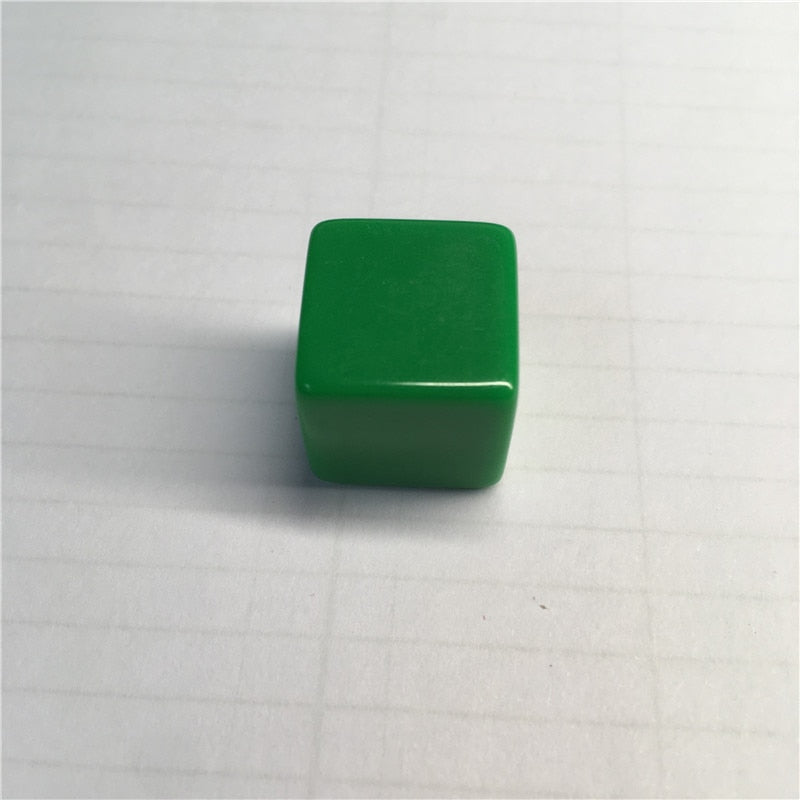 10pcs 16MM Blank Ktv Dice Paintless Plain Engravable DIY Poker Gambling Dice Chess Board Game Teaching Dice 11 Colors