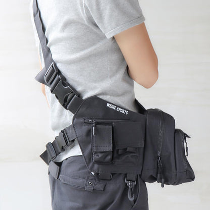 3 Layer Large Capacity Durable Nylon Fishing Bag Messenger Waist Bag Waterproof Fishing Lure Reel Line Tackle Storage Bags