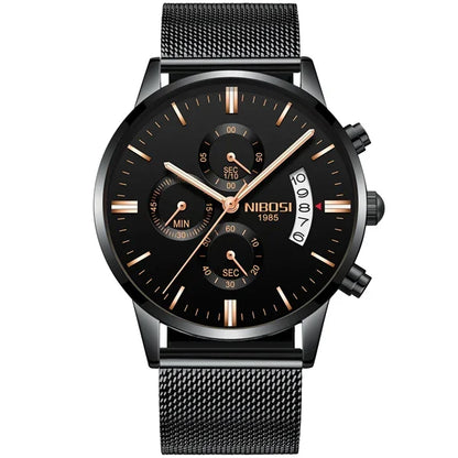 NIBOSI Relogio Masculino Men Watches Luxury Famous Top Brand Men's Fashion Casual Dress Watch Military Quartz Wristwatches Saat