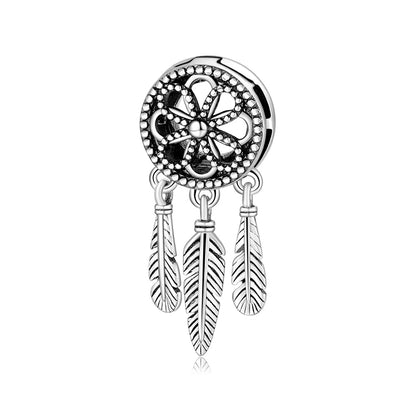 High Quality Clip Beads 925 Sterling Silver Hearts and Round Charms Fit Original Reflexions Bracelet Charms Jewelry Making