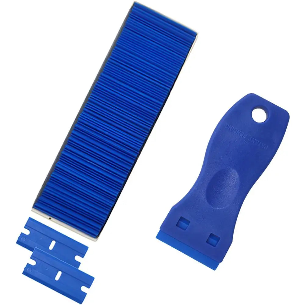 CNGZSY Auto Sticker Label Glue Scraper Plastic Razor Blades Glass Window Clean Spatula Car Vinyl Wrap Film Squeegee E14B