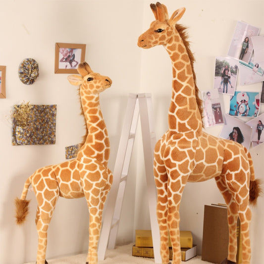 140cm Giant Size Giraffe Plush Toys Cute Stuffed Animal Soft Giraffe Doll Birthday Kids Toy