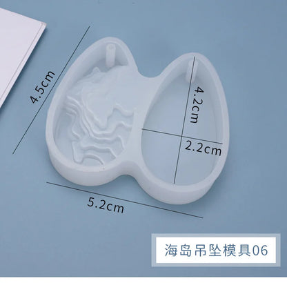 1PC Transparent Manual Three Cubic Resin Molds Pendant DIY Silicone Mold Dried Flower Jewelry Tools Accessories