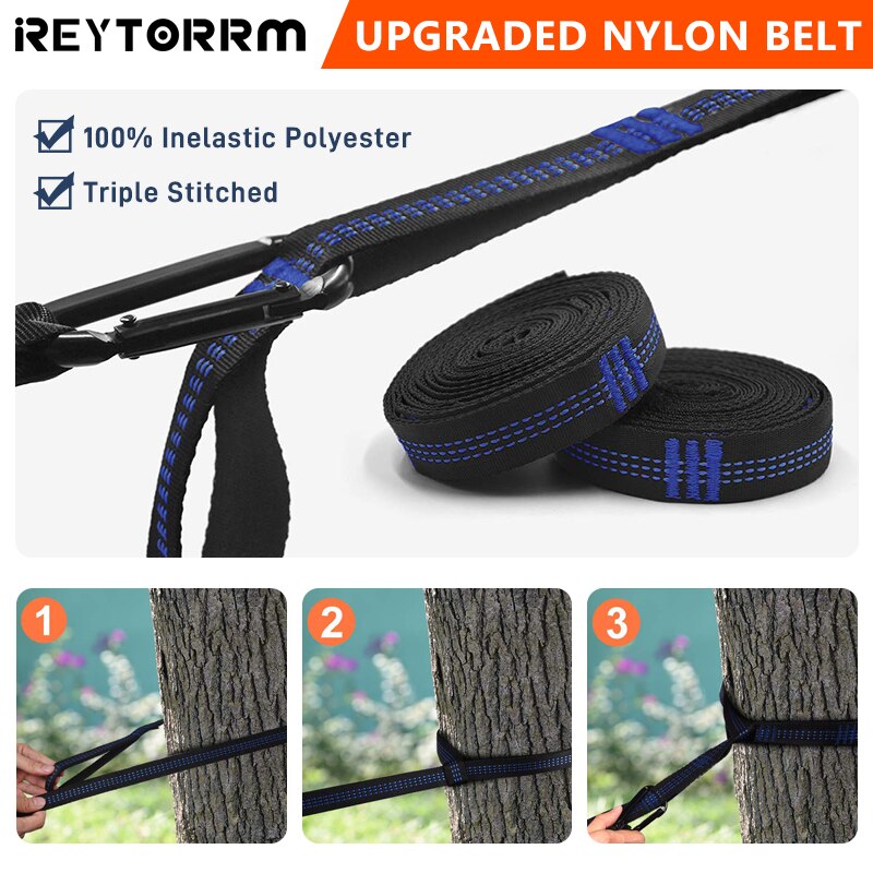 2-3 Person Large Size 300x200cm Hammock Outdoor Survival Camping Portable Hammock Leisure Patio Garden Terrace Double Traveling