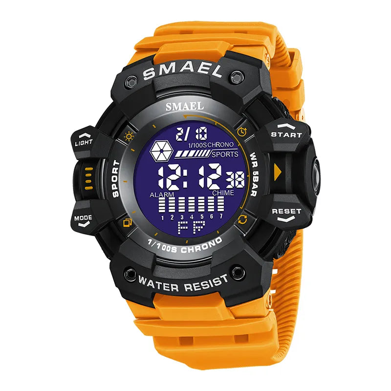 Mens Watch Military Water Resistant SMAEL Sport Watch Army Led Digital Wrist Stopwatches for Male 1802 Relogio Masculino Watches