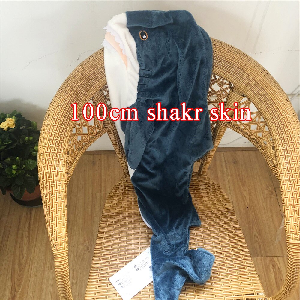 1pc 80/100cm Big Size Shark Plush Toy Soft Stuffed Speelgoed Animal Reading Pillow for Birthday for Children