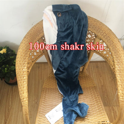 1pc 80/100cm Big Size Shark Plush Toy Soft Stuffed Speelgoed Animal Reading Pillow for Birthday for Children