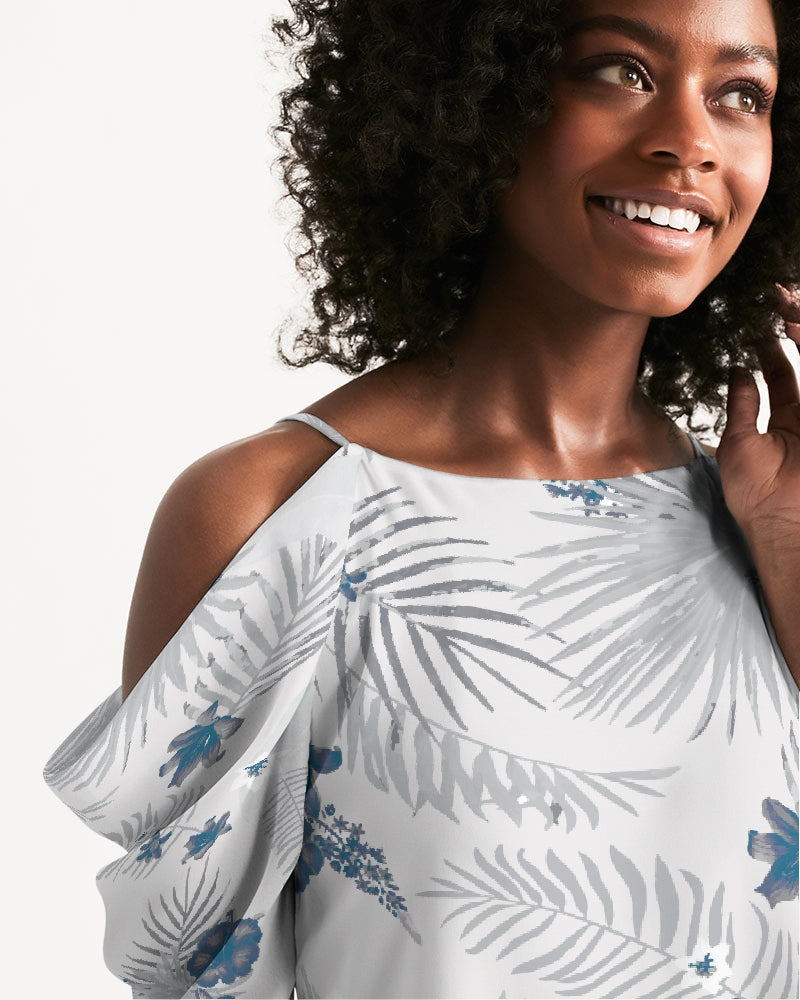 Women's Palm Soul Open Shoulder A-Line Dress