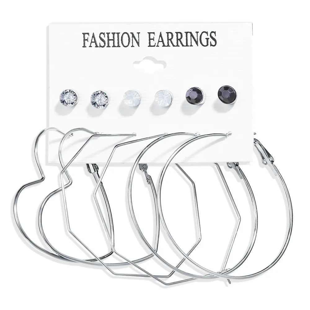 17KM Vintage Tassel Acrylic Earrings for Women Bohemian Earrings Set Big Dangle Drop Earring 2020 Brincos Female Jewelry