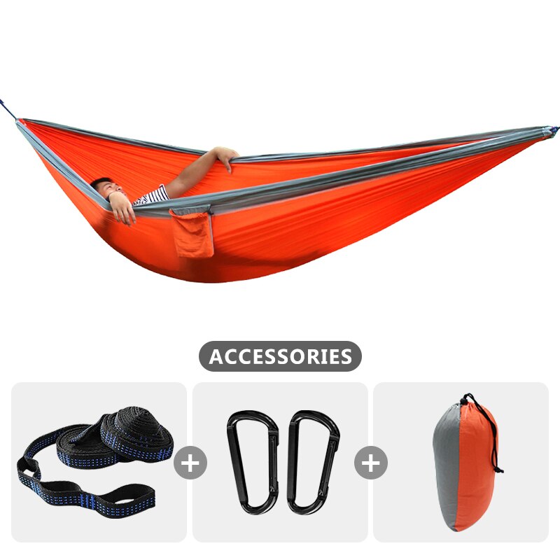2-3 Person Large Size 300x200cm Hammock Outdoor Survival Camping Portable Hammock Leisure Patio Garden Terrace Double Traveling