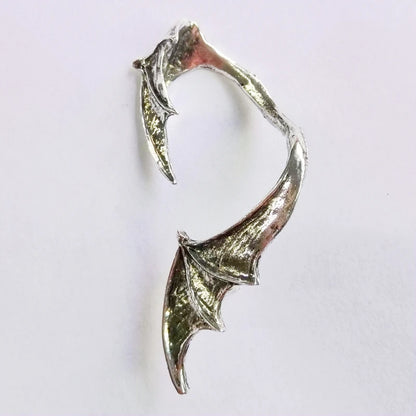 Gothic Punk Dragon Wing Cuff Ear Clip on Earrings Unisex Dragon Shaped Ear Nail Cuff Earrings for Women Fashion Jewelry 1pcs