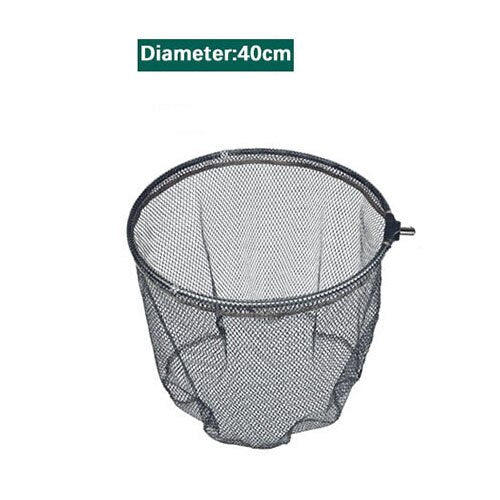 Hand Net Head Aluminum Alloy 8mm Screw Folding Dip Net 35/40/45cm Gluing Net Outdoor Fishing Net Tool Accessories