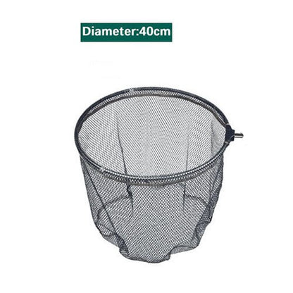 Hand Net Head Aluminum Alloy 8mm Screw Folding Dip Net 35/40/45cm Gluing Net Outdoor Fishing Net Tool Accessories