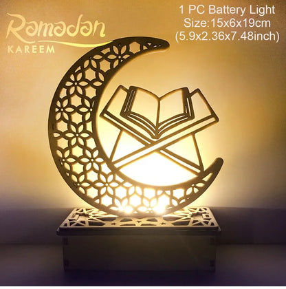 EID Wooden Pendant Eid Mubarak Ramadan Decoration for Home Islamic Muslim Party Decor Kareem Ramadan and Eid Decor Eid AL Adha