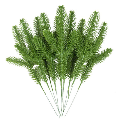 18cm Artificial Pine Branch Ornament Christmas Decoration Christmas Decorative Flower Xmas Decor Christmas Tree Accessories