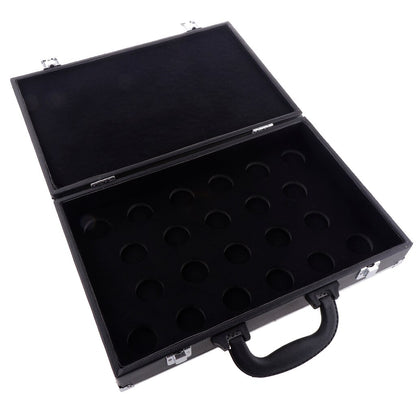 PU Billiard Storage Snooker Box Pool Box Balls Carrying Case for Billiard Accessory With Carry Handle Black