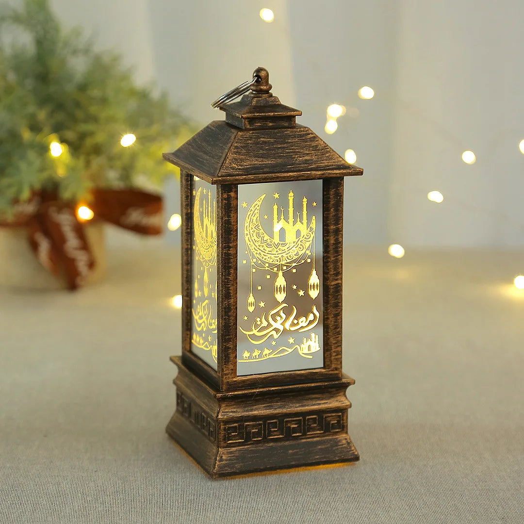 EID Mubarak LED Wind Lights Ramadan Decoration for Islamic Muslim Home Festival Party Decor Ramadan Kareem Eid Al Adha