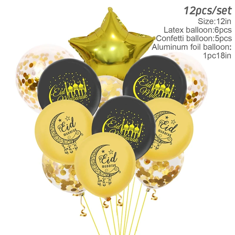 Eid Mubarak Decoration Kareem Happy Ramadan Decoration Muslim Islamic Muslim Festival Decoration Ramadan Supplies Aid Mubarek