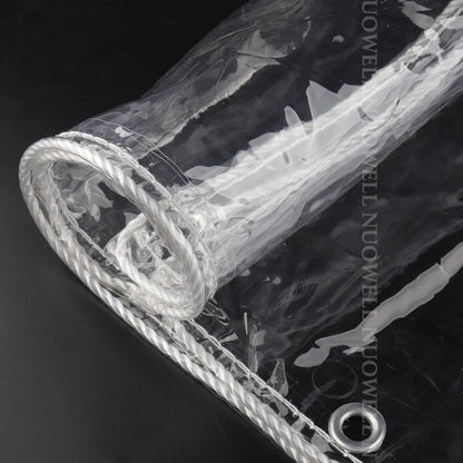 99.99% Transparent PVC Tarp Balcony Rainproof Cloth палатка Toldos Camping Tent Shading Net Tarpaulin Succulent Plants Cover