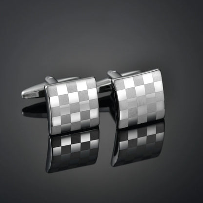 French Shirt Cufflink for Mens Brand Designer Cuffs Button Male Silver High Quality Luxury Wedding Jewelry Father's Day
