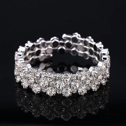 HOCOLE Fashion Gem Rhinestone Magnetic Leather Bracelets & Bangles Bohemian Handmade Multilayer Wrap Jewelry Women Pulseira