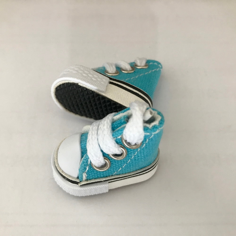 1 Pair 3.5cm Doll Shoes for Blyth Licca Jb Doll Mini Shoes for Russian Doll Sneakers Shoes for 1/12 BJD Doll Doll Accessories