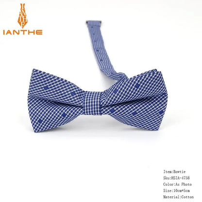 36Colors Brand Plaid Kid Bowtie Cotton Children Bowties Baby Kid Classical Pet Dog Cat Striped Butterfly Child Bow Tie