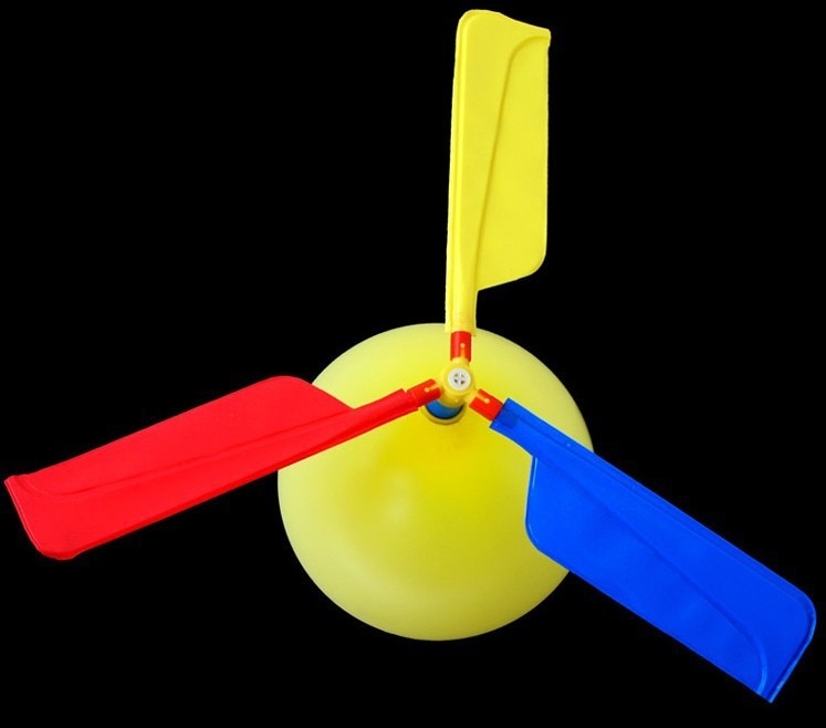 1Pcs/ Lot Funny Traditional Classic Sound Balloon Helicopter UFO Kids Child Children Play Flying Toys Ball Outdoor Fun Sports
