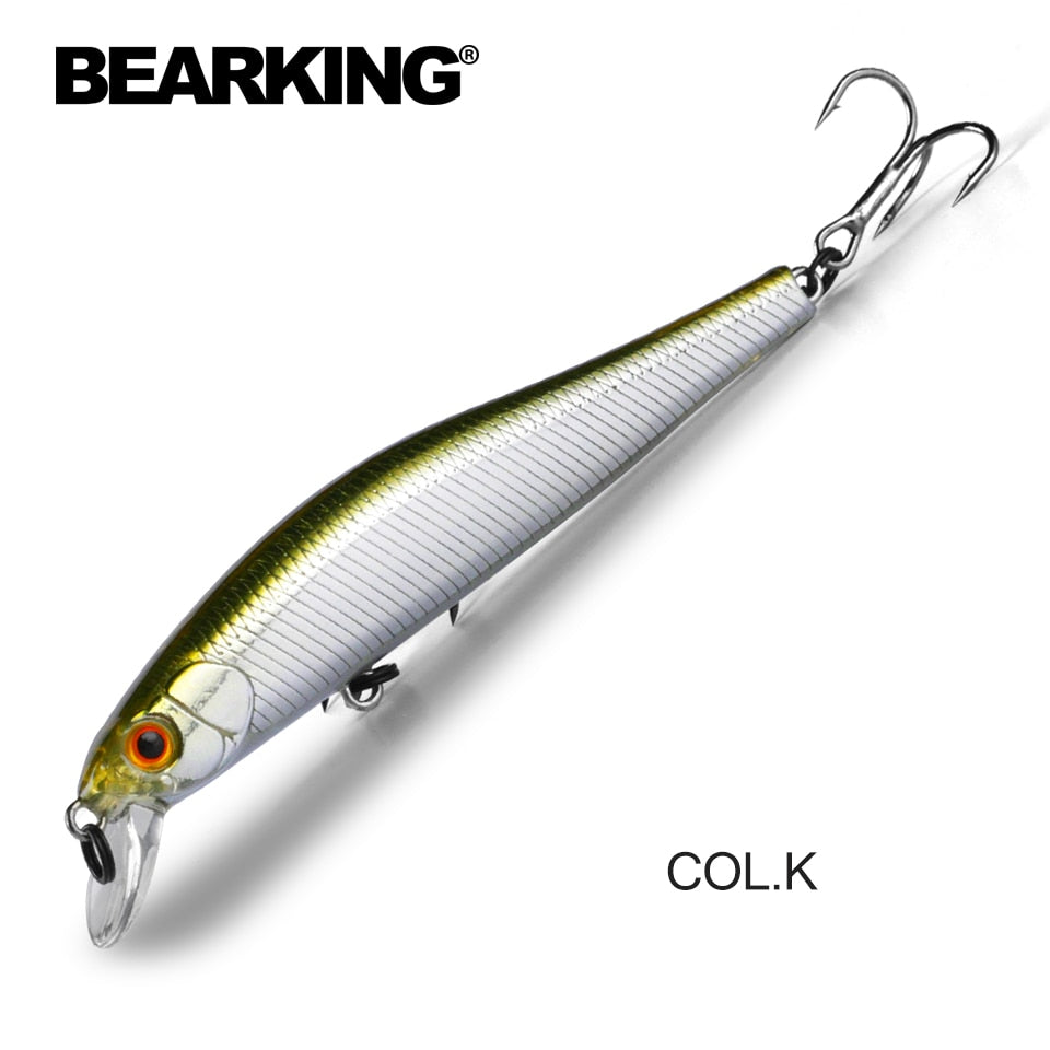 BEARKING 9cm 10g Hot Fishing Gear Shone SP Lures Minnow Crank ,Tungsten Magnet Weight System Wobbler Bait Isca Artificial