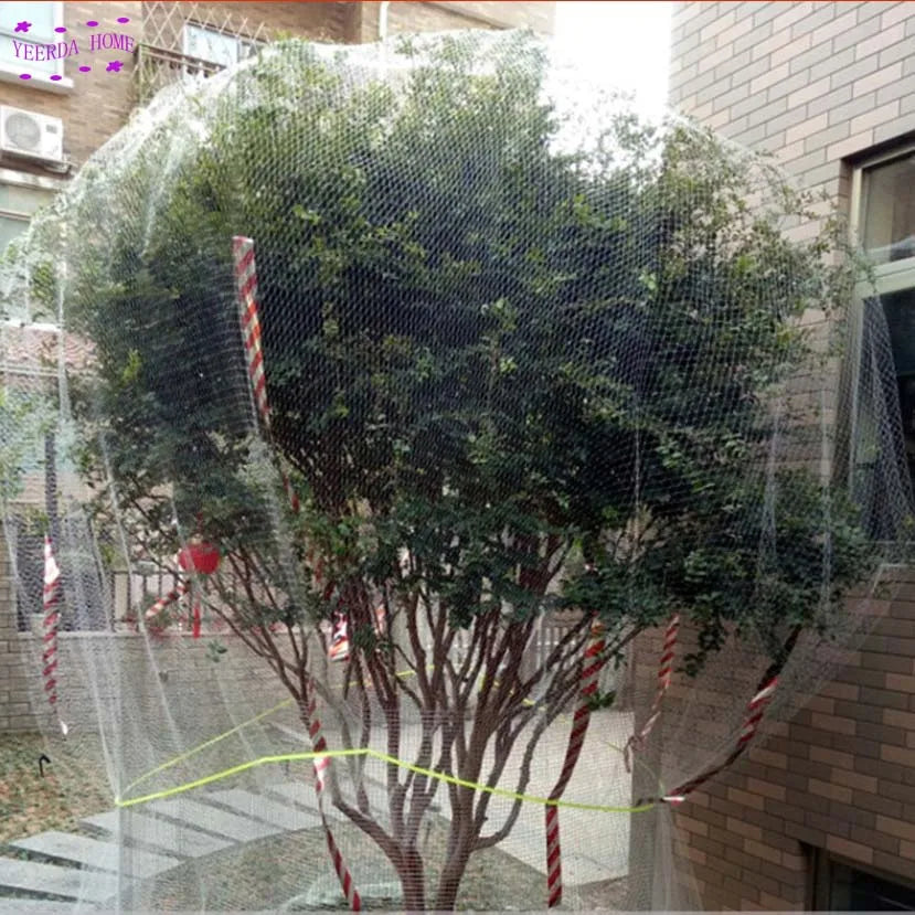 500g Grid Farm Garden Transparent Nylon Anti-Bird Net Balcony Fruit Tree Safety Protect Pond Crops Plant Cover Mesh