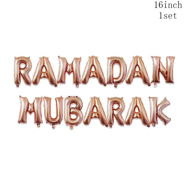 Ramadan Decoration Party Supplies EID Mubarak Paper Plate Cup for Ramadan Mubarak EID Party Home Decoration Islam Muslim Party