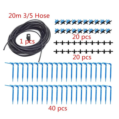Greenhouse Drip Irrigation 2l/4l/8l 2-Way Drip Arrow Kit Garden Irrigation System Potted Plants Watering Kit 20 Sets