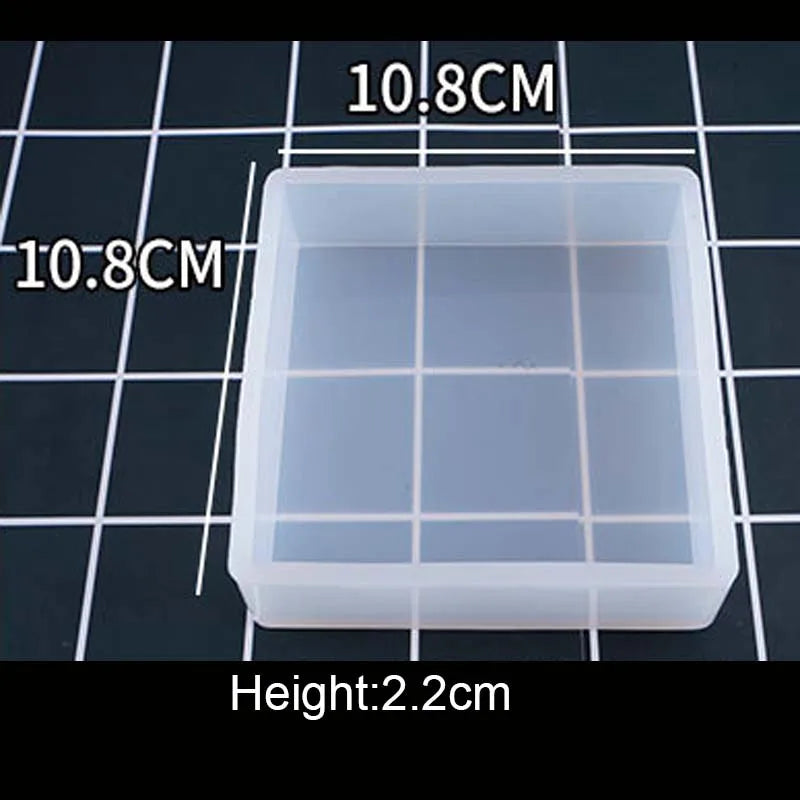 1PC Cube Cuboid Pendant DIY Necklace Jewelry Mold Pendants Crystal Scale Jewelry Resin Molds for Jewelry Making Tool