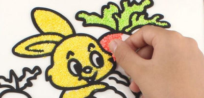 2 Sets Snow Pearl Mud 1 Pc Painting Board Hand Painting Art Toys Drawing Playdough Toys Set Board Diy Toy for Children GYH