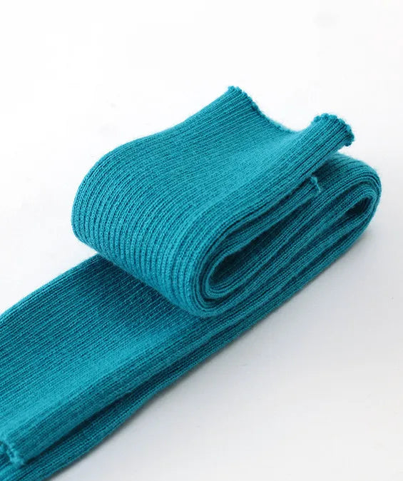 Sparsil Women Winter Arm Warmers Cashmere Fingerless Long Gloves Solid Warm Mittens Elbow Thread Knitted Sleeves 50cm Glove