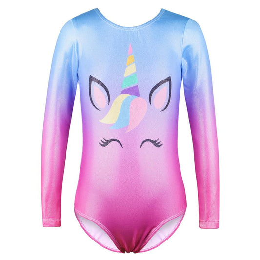 BAOHULU Toddler Teens Gymnastics Jumpsuit Long Sleeve Leotards for Girls Kids