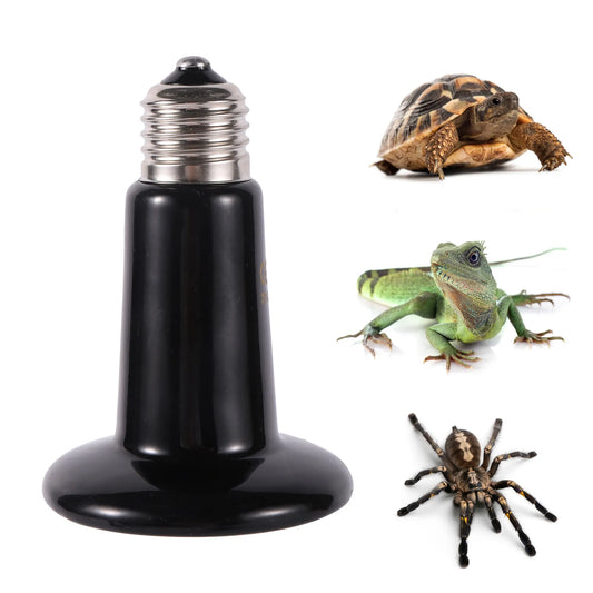 Pet Reptile Far Infrared Ceramic Heating Lamp 110v/220v Heat Emitter Light Bulb 25W 50W 75W 100W 150W 200W Animal Hatch Heating