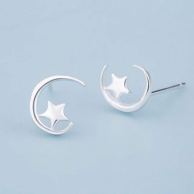 Newest 925 Sterling Silver Needle Women's Jewelry Cute Chic Stud Earrings for School Girls Kids Lady Birthday S925 Stamp