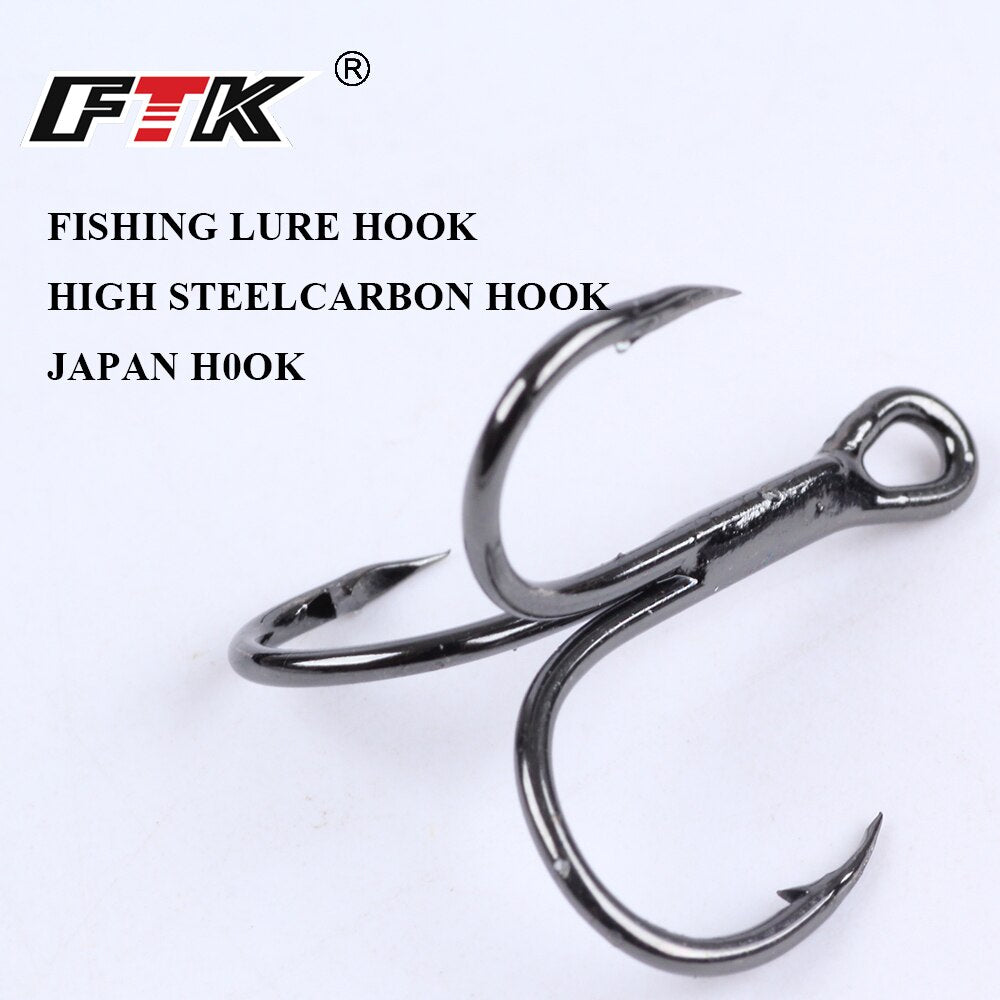FTK Fishing Hook Baitholder Wobblers Gig Fly Tying Treble Hook Bass Lure Holder Set Saltwater Needle Minnow 15pcs/20pcs