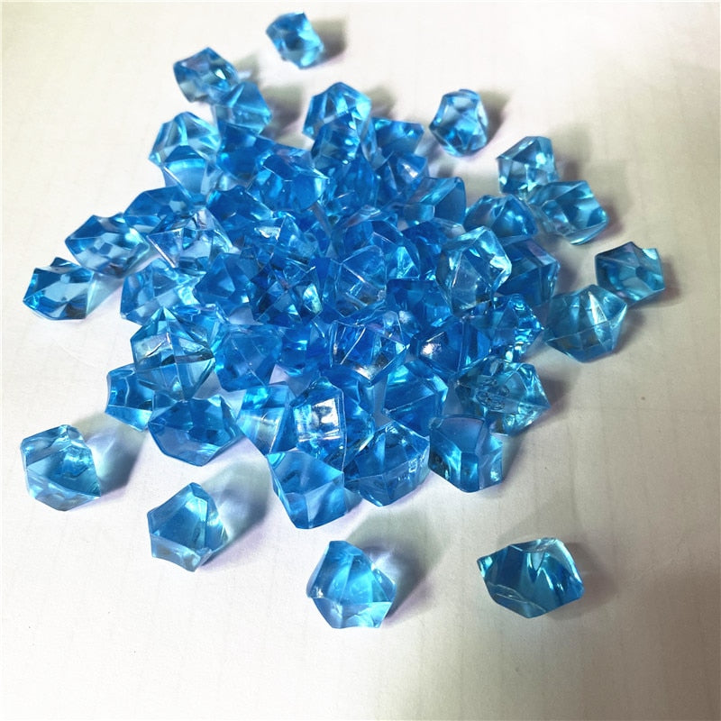 50PCS 14*11mm Acrylic Transparent Pawn Irregular Diamond Stone Chessman Game Pieces for Board Games Accessories 22 Colors