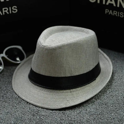 2018 England Retro Men's Fedoras Top Jazz Plaid Hat Spring Summer Autumn Bowler Hats Cap Classic Version Chapeau Hats