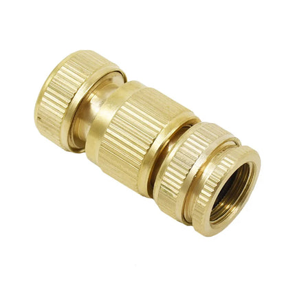 Garden Brass Hose Quick Connector 1/2 Copper Connector Garden Hose Female Thread 1/2 3/4 Water Gun Fitting 1set