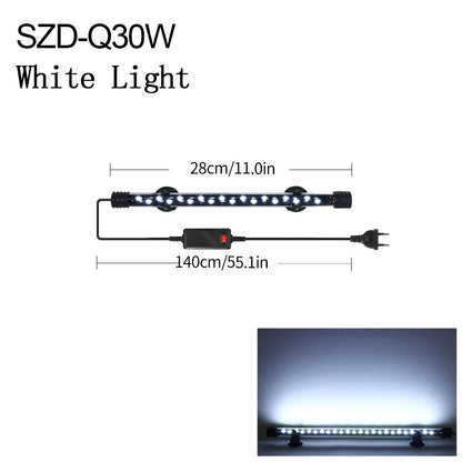 18-54cm Aquarium Light Fish Tank Submersible Light Lamp  Waterproof Underwater LED Lights Aquarium Lighting