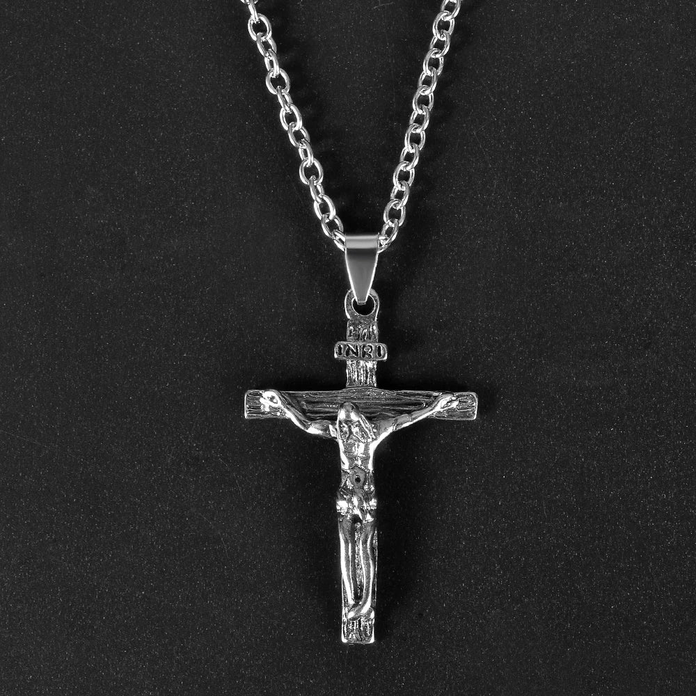 Choker Necklaces for Women 2022 Gun Cross Pendant Crystal Rhinestone Chain Necklace Women Men Punk Chains Jewelry
