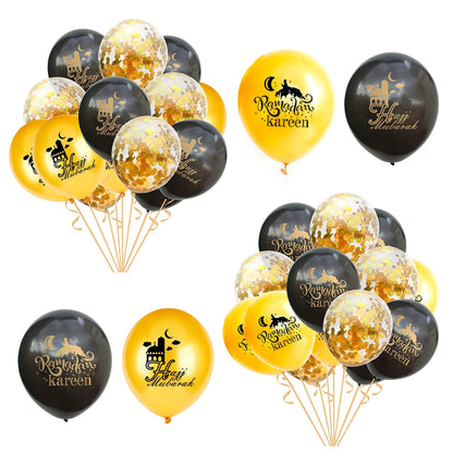 Eid Mubarak Banner Balloons Ramadan Kareem Islamic Muslim Party Decor Ramadan Decoration for Home 2024 Adha Aid Mubarak