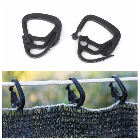 20/30pcs Shading Net Hook Agriculture Greenhouse Sunshade Net Curtain Line Outdoor Courtyard Poultry Aquaculture Fence Line