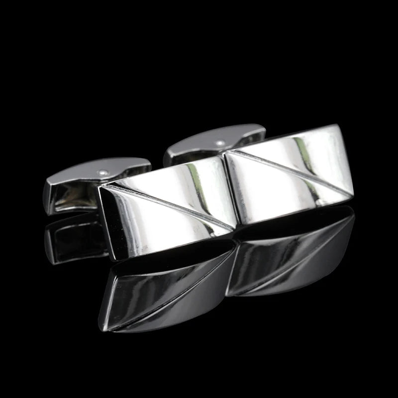 French Shirt Cufflink for Mens Brand Designer Cuffs Button Male Silver High Quality Luxury Wedding Jewelry Father's Day