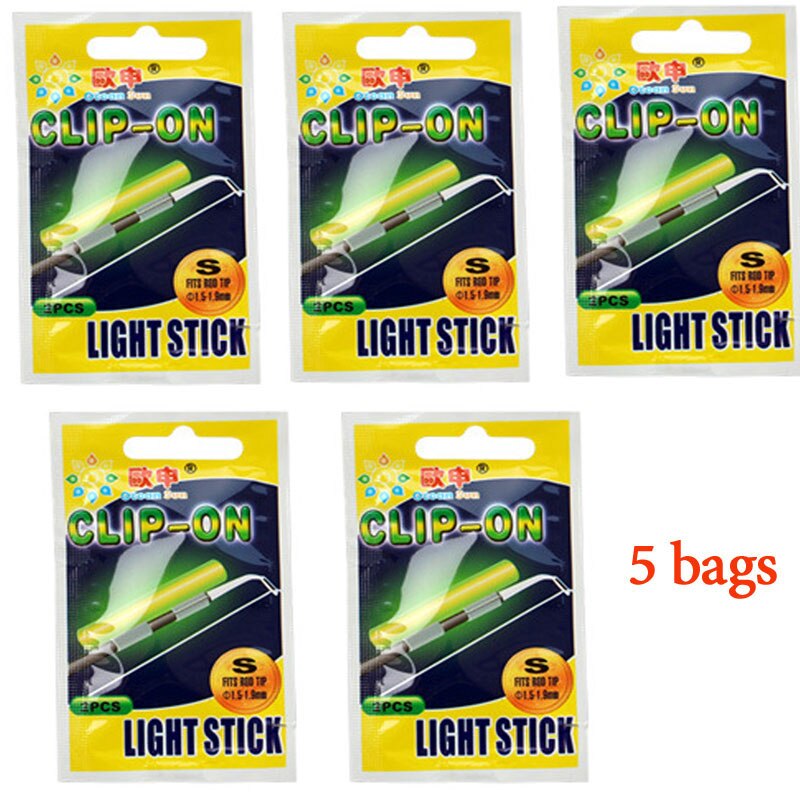 WLPFISHING Lightstick (25pcs or 10pcs) 5bags/Lot Fishing Float Electic Floaters Luminous Light Stick Fluorescent Glowing Stick